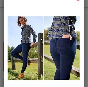 SARA BLAKELY SPANX DENIM LEGGINGS